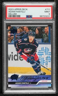 2023 Extended Series Young Guns Deluxe /250 Adam Fantilli PSA 9 MINT Rookie RC - Image 1 of 2