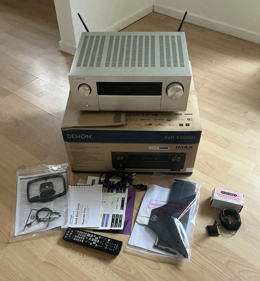 Heimkino-AV-Receiver - Denon AVR-X4500H, 9.2 Kanäle, top Zustand - Bild 1 von 4