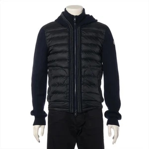 Moncler MAGLIONE 15 años Nylon Plumón Chaqueta M Hombre Azul Marino A20919413700 Swit - Imagen 1 de 13