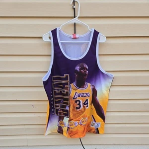 Mens Mitchell & Ness NBA Behind The Back Tank Los Angeles Lakers Shaq - Picture 1 of 4