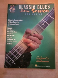 CLASSIC BLUES JAM SESSION FOR GUITAR MUSIC BOOK/CD CLAPTON KING VAUGHAN MOORE - Picture 1 of 5