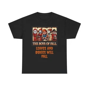 Halloween Unisex Cotton Tee The Boys of Fall Shirt Chucky Jason Horror - Picture 1 of 26