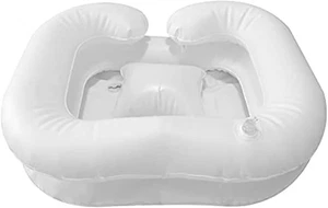 Inflatable Shampoo Basin, Portable Bedside Shower for 2 Piece Set, White - Picture 1 of 9