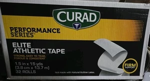 Curad Performance Series Elite ATHLETIC Tape 32 ROLLS 1.5"  - Picture 1 of 4