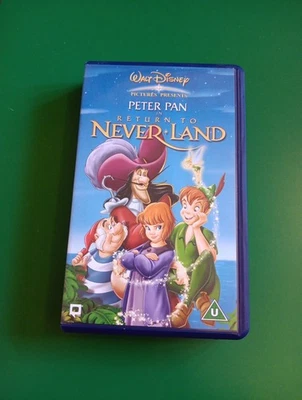 Peter Pan 2 Return To Neverland VHS Walt Disney Movie Sequel Video TESTED - Image 1 of 3