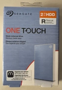 Seagate One Touch Portable 2TB, External, 2.5 inch (STKB2000402) Hard Drive - Photo 1/6