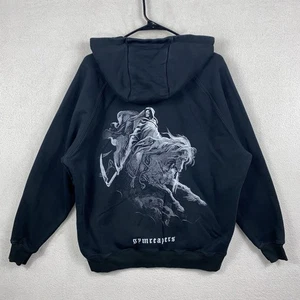 Gym Reapers Full Zip Hoodie Sweatshirt Men’s S Black Heavy Thick Long Sleeve - Picture 1 of 8