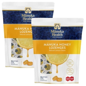 Manuka Health MGO 400+ Gotas de miel de Manuka con limón 250 g - Paquete de 2 - Imagen 1 de 3