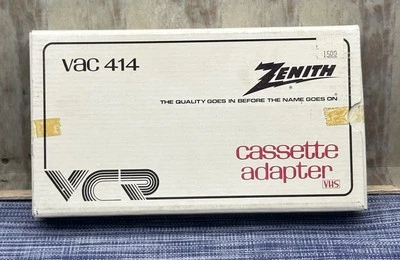 Zenith VHS-C to VHS Cassette Adapter VAC414 Motorized w/ Manual - Tested - Image 1 of 4