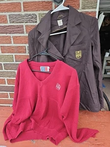 2 Vintage United Parcel Service UPS Shirt Women's S Brown Shirt & Red Pullover - Picture 1 of 10