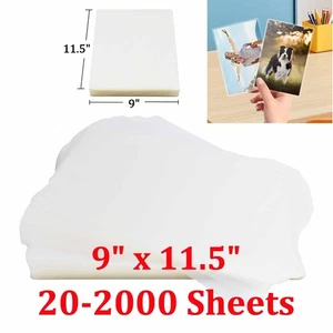 Klare Laminierfolien 9" x 11,5" 5 Mil 20-2000 Packung Fotos Kaschiermaschine Blätter - Bild 1 von 5