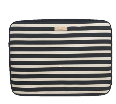 Kate Spade Stripped Universal Laptop Sleeve/case 13x10” With zipper - Image 1 of 4