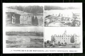 La Trappe Monastery rppc Dolbeau-Mistassini QC Quebec Canada 1911 - Picture 1 of 1