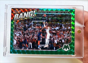 2020 Panini Mosaic Damian Lillard Bang! Green Prizm Milwaukee Bucks SSP RARE #3
