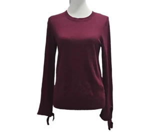 Suéter de Lana Banana Republic Flipucci Borgoña Lazo Puño Crew Talla Mediana - Imagen 1 de 4