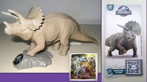 *KINDER MAXI 2022 - JURASSIC WORLD VUD 24 - TRICERATOPE + MAP AND QR CODE - Picture 1 of 1