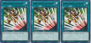 *** 3X EMERGENCY TELEPORT 3X *** PLAYSET 1ST EDITION RARE GRCR-EN055 NM YUGIOH! - Picture 1 of 1