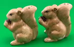 Vintage Squirrel Salt and Pepper Shakers with Stoppers (Set of 2 - Ceramic) - Picture 1 of 5