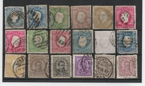 Portugal Stamps 1855 Onwards on a Stockcard - Used - Picture 1 of 1