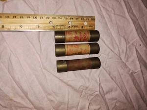 Lot of 3 FUSES 60 Amp, Class K5, 250V - Like KON 60 - Renewable - Picture 1 of 2