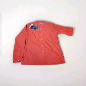 ExOfficio Womens Dryflylite Long Sleeve Shirt Bright Burnt Sienna Outdoor Hiking - Picture 1 of 21