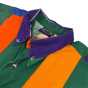 VTG Ferruche Casual Basics Men's Button Shirt Multicolor Stripe • USA • Large - Picture 1 of 7