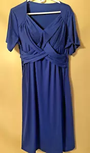 Aria™ - Bequemes Kleid mit V-Ausschnitt. Blauer Lester& Jones. Gr. 4XL(22) Neu. - Bild 1 von 3