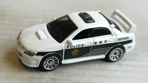 Matchbox 2007 Subaru Impreza WRX bianco/nero POLICE auto MBX polizia Giappone '07 - Foto 1 di 5
