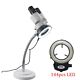 Dental Binocular Microscope with 10X Magnification Electronic 5W LED 360 Revolve