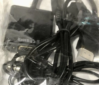 1080P HDMI auf VGA Adapter Micro USB & 3,5mm Audio VC34BVT - Bild 1 von 4