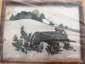 OLD WAGON Crewel Kit Vintage The Creative Circle 313 NEW - Picture 1 of 7