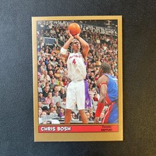 2005-06 Bazooka Gold Toronto Raptors Basketball Card #160 Chris Bosh HOF