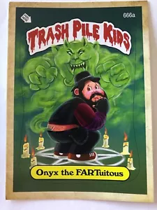 GPK-TRASH PILE KIDS ONYX PROMO CARD GARBAGE 5" X 7" # 666 SDCC COMIC CON - Picture 1 of 1