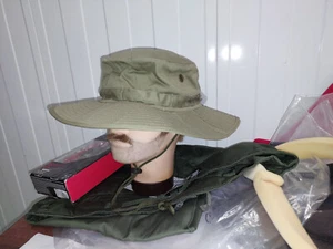 AUSTRALIAN ARMY GIGGLE BOONIE HAT OLIVE GREEN WIDE BRIM - LARGE REPRODUCTION - Picture 1 of 2