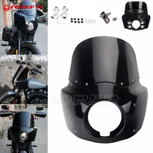Carenado de faros negro para motocicleta Harley Softail FXBB Street Bob 2018-2022 - Imagen 1 de 9