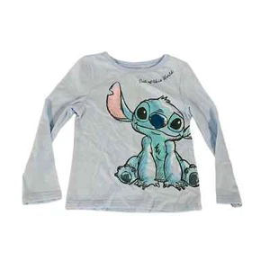 Nueva Camisa Disney Niñas Pequeñas Puntada Talla 4 Fuera de este Mundo Manga Larga Nueva con Etiquetas - Imagen 1 de 8