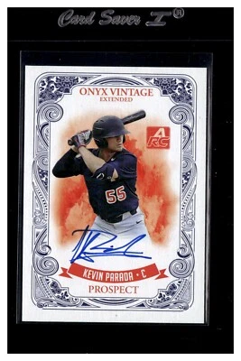 2021 Onyx Vintage Prospect EAKP 1st AUTO KEVIN PARADA RC Mets #1  Pick Prospect - Image 1 of 2