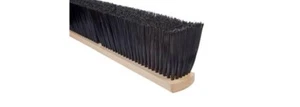 Magnolia Brush #2418 18" Stiff Black Polypropylene Pro Series Push Broom Head - Picture 1 of 3