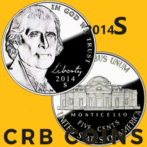 2014-S Proof Jefferson Nickel - (UNC) KM#381 - N14S Cover