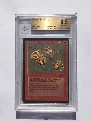 BGS 9.5 Quad | Shatterstorm | MtG Antiquities | Gem Mint (PSA CGC 10) - Image 1 of 2