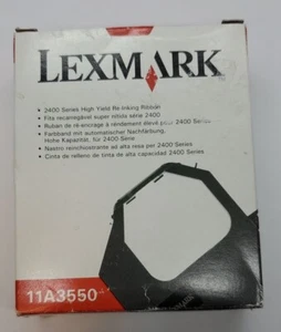 Nuevo cartucho de cinta de alto rendimiento Lexmark 11A3550 negro serie 2400 - Imagen 1 de 3