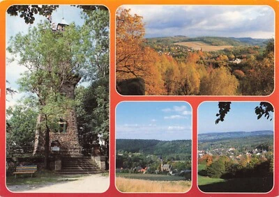 Berggießhübel - Bismarckturm - Sachsen - DDR , Postkarte, gelaufen 1993 - Bild 1 von 2