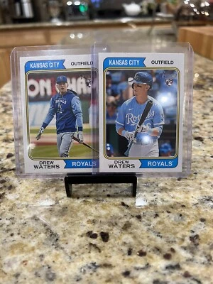 2023 Topps Heritage DREW WATERS Royals rc #96 Image Variation SP And Base 🔥🔥 - Image 1 of 2