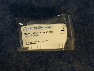 Extron 70-305-21 MAAP 4XLR F-SLDR Neutrik One XLR 4-pin Female to Solder Cups A2 - Image 1 of 4