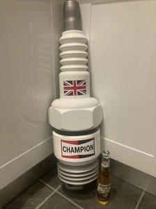 32” Giant Spark Plug Champion Classic Car Garage Sign Mancave Sign Advertising - Picture 1 of 10