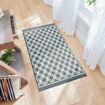 Mohawk, 30"x45" - Recycled Accent Area Throw Rug Mat | Slate Blue