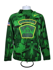 Oregon DUCKS Football NIKE Therma-Fit HOODIE Jacket Men's S - Picture 1 of 4