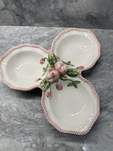 Neu Frutta Fresca X-LARGE Obst 3 separate Servier Porzellan Schüssel ITALIEN Italienisch - Bild 1 von 6