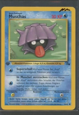 Muschas 1. Edition | Fossil 54/62 | Pokemon Karte Deutsch Near Mint 2000 WOTC - Bild 1 von 4