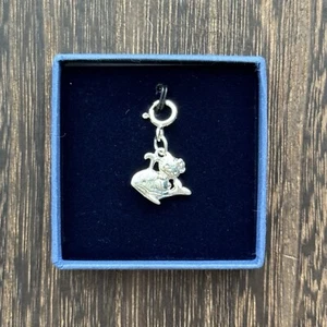 Silver 925 Sanrio Official Hello Kitty DeAgostini Accessory Charm Whale #32 - Picture 1 of 2